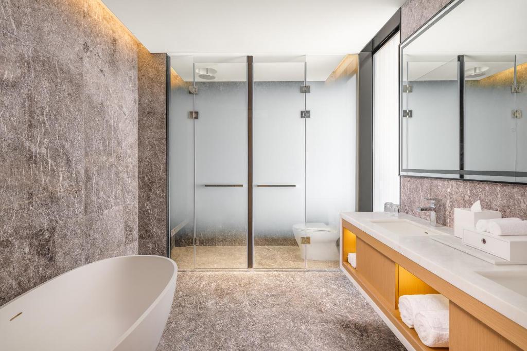Koupelna v ubytování The Westin Wuhan Hanyang