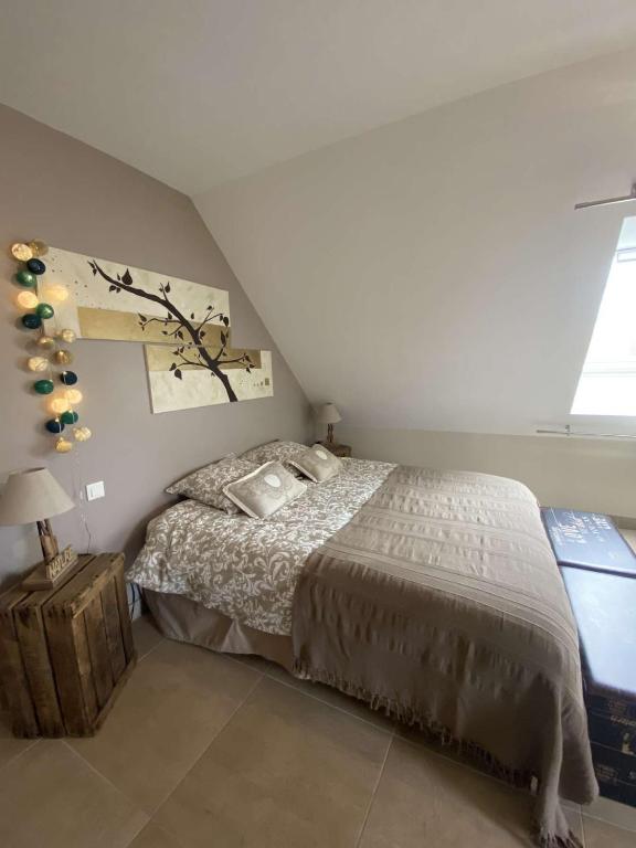 Postel nebo postele na pokoji v ubytování B&B Chez Séverine