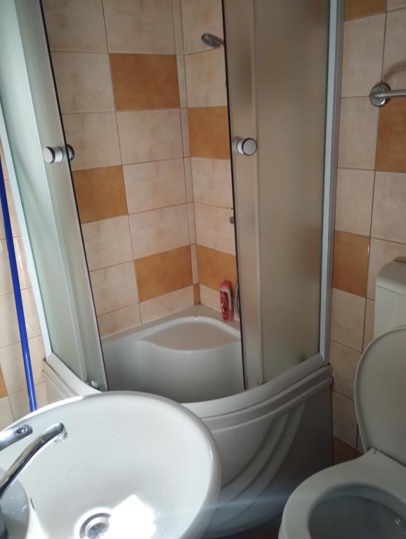Vannituba majutusasutuses Apartman Šumski San