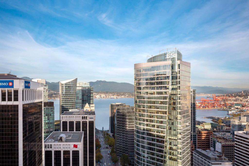 Nespecifikovaný výhled na destinaci Vancouver nebo výhled na město při pohledu z hotelu