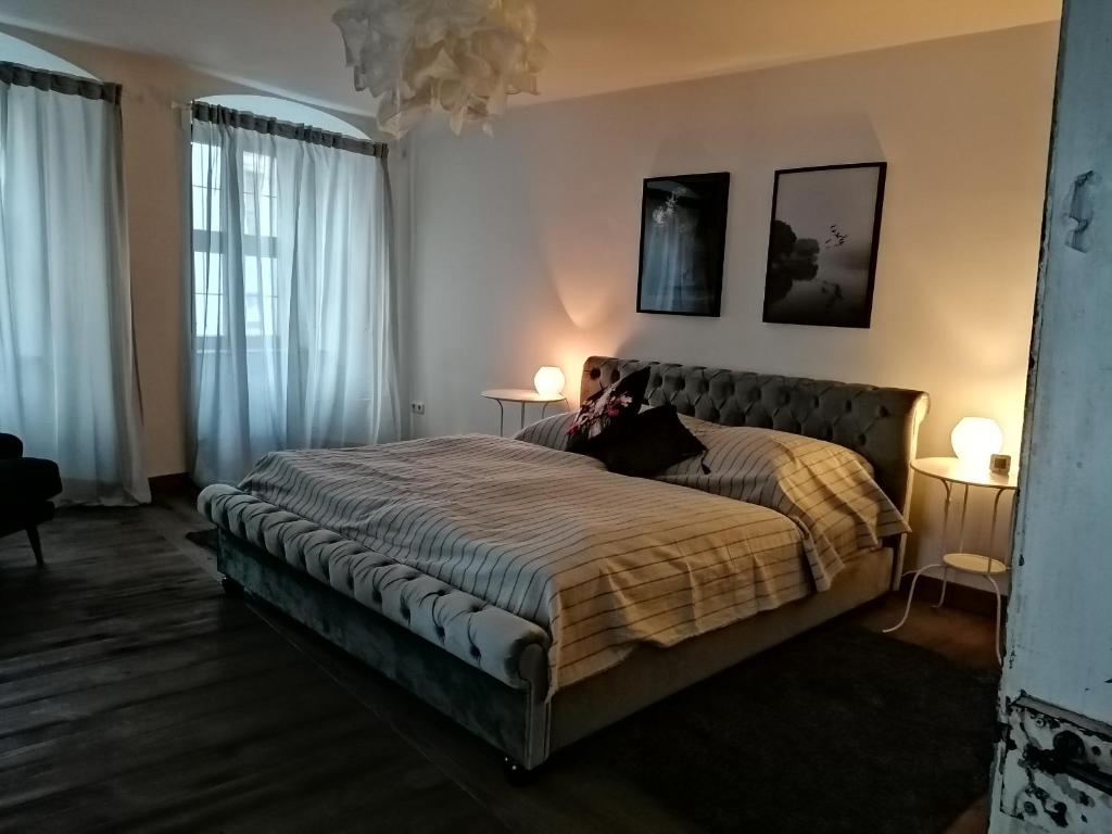 Postel nebo postele na pokoji v ubytování Peter