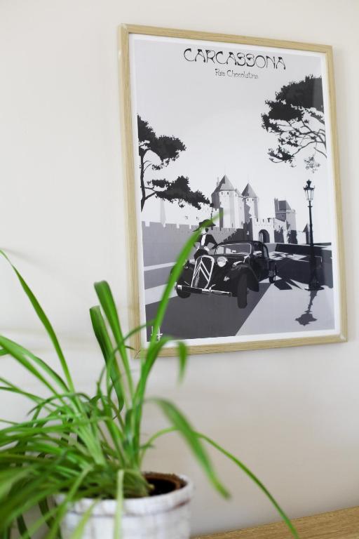 Studio avec parking vue sur la Cité de Carcassonne - 19