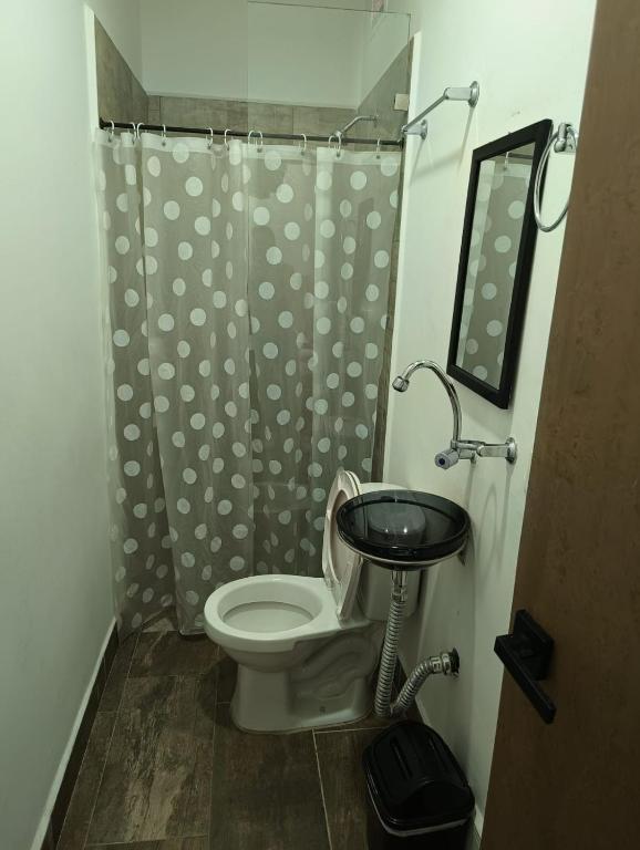 Koupelna v ubytování Hotel Prestige