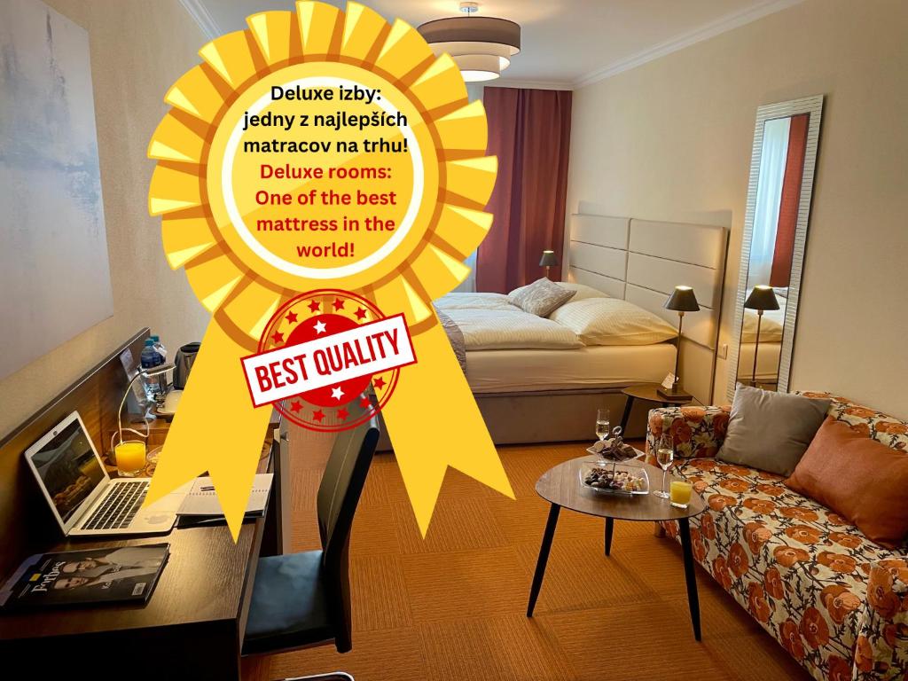 Postel nebo postele na pokoji v ubytování Hotel Garni Expo
