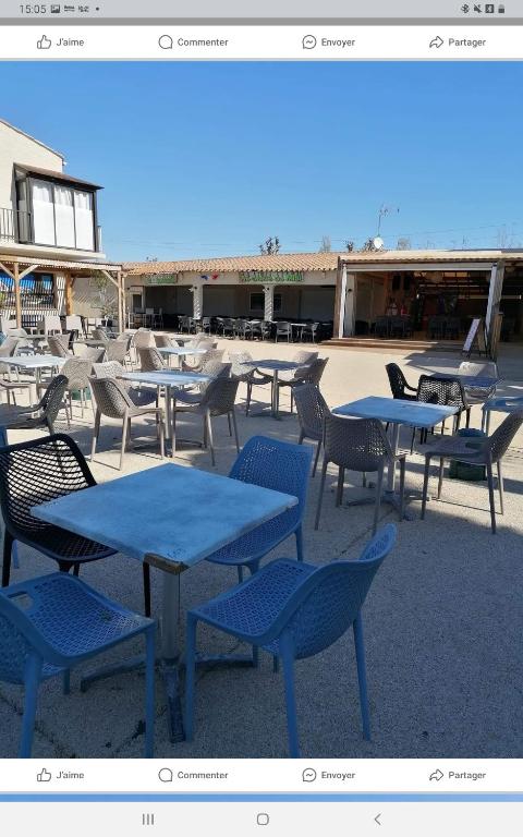 Restaurace v ubytování Camping sable du midi 4 etoiles