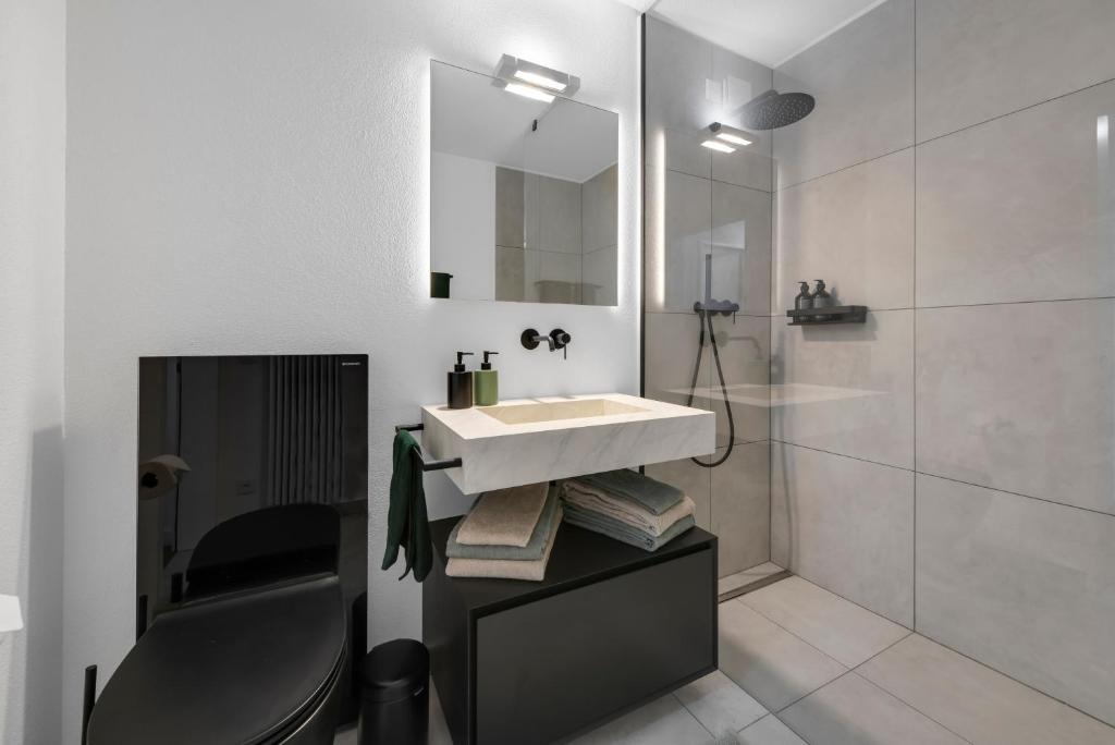 Koupelna v ubytování Ferienwohnung Ascona Vista Verde