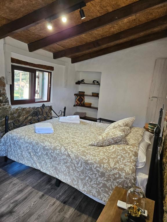 Postel nebo postele na pokoji v ubytování Arxontiko Eftychias