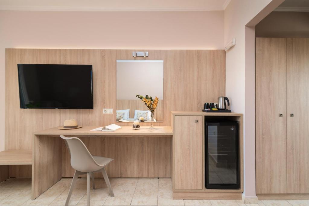 Kuchyň nebo kuchyňský kout v ubytování Hotel Varres