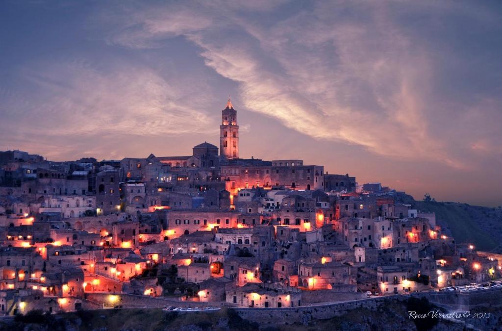 Nespecifikovaný výhled na destinaci Matera nebo výhled na město při pohledu z bed and breakfast