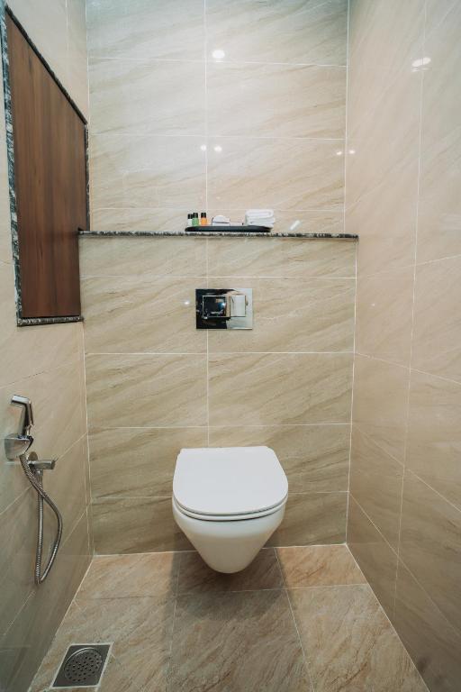 Koupelna v ubytování Dees Boutique Hotel