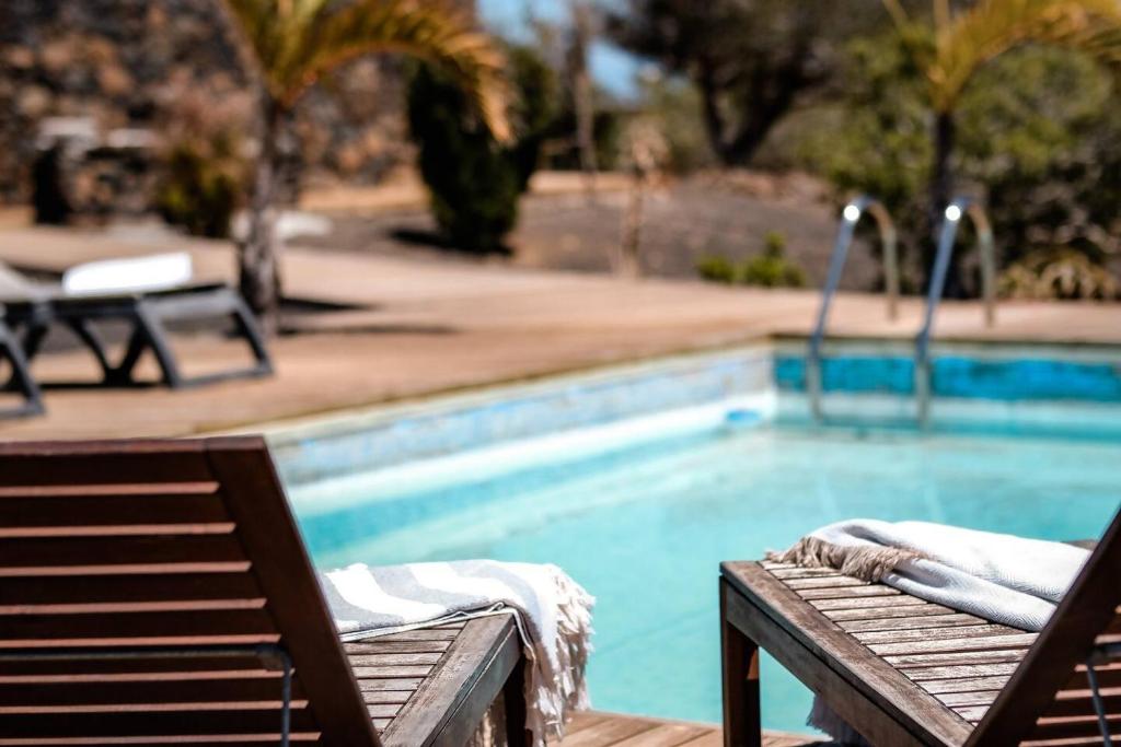 Bazén v ubytování Ecovilla Haleakala con Piscina y Sauna privadas nebo v jeho okolí