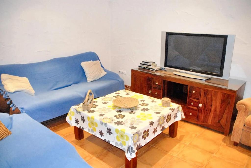 Televízia a/alebo spoločenská miestnosť v ubytovaní Luxury Villa in Cerezo de Mohernando