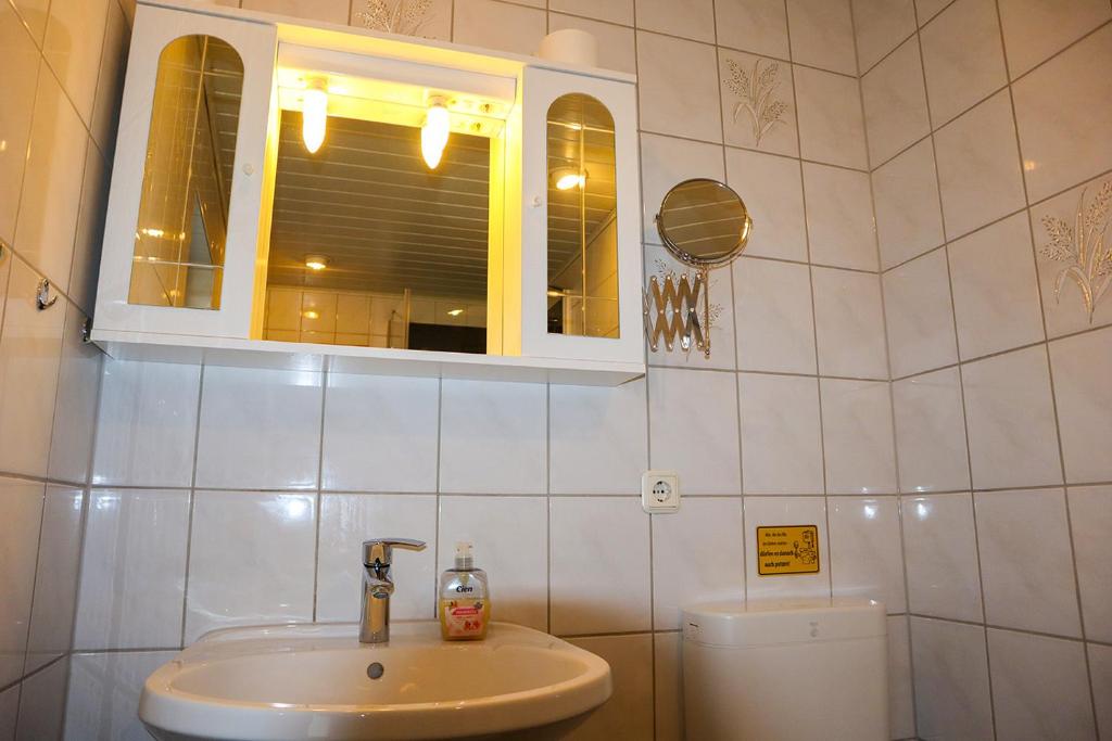 Koupelna v ubytování Ferienwohnung Andres