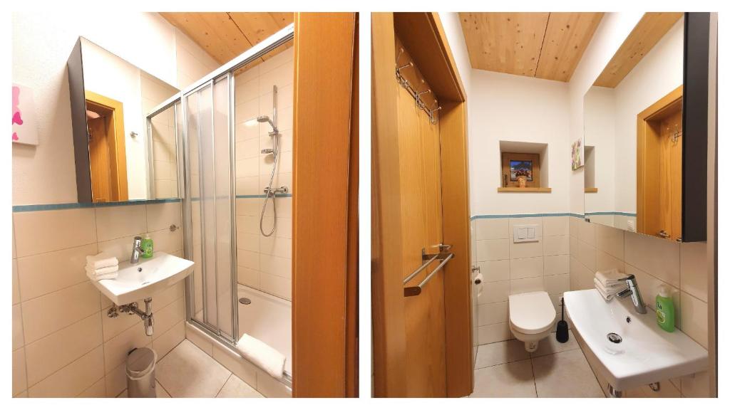 Koupelna v ubytování Alpen Chalets Zell am See