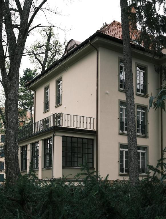 Budova, kde se aparthotel nachází