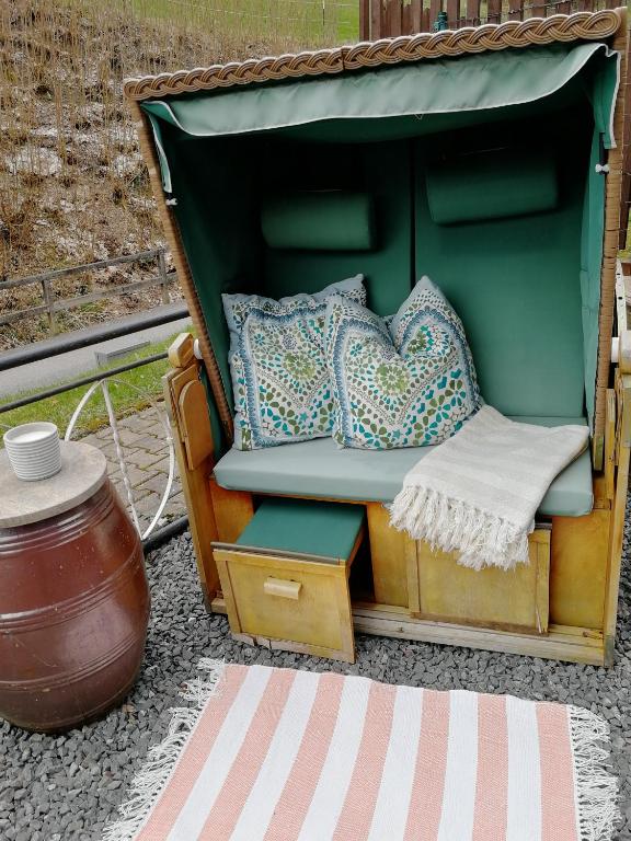 Posezení v ubytování Ferienhaus Rosaly
