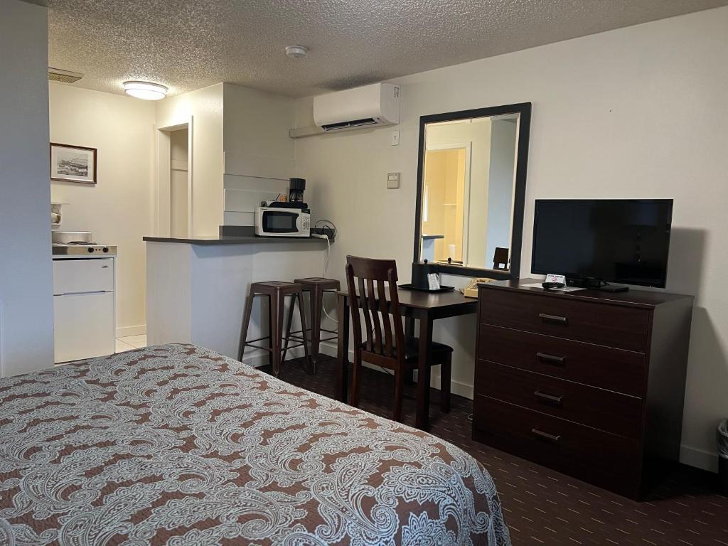 Kuchyň nebo kuchyňský kout v ubytování Port Townsend Inn