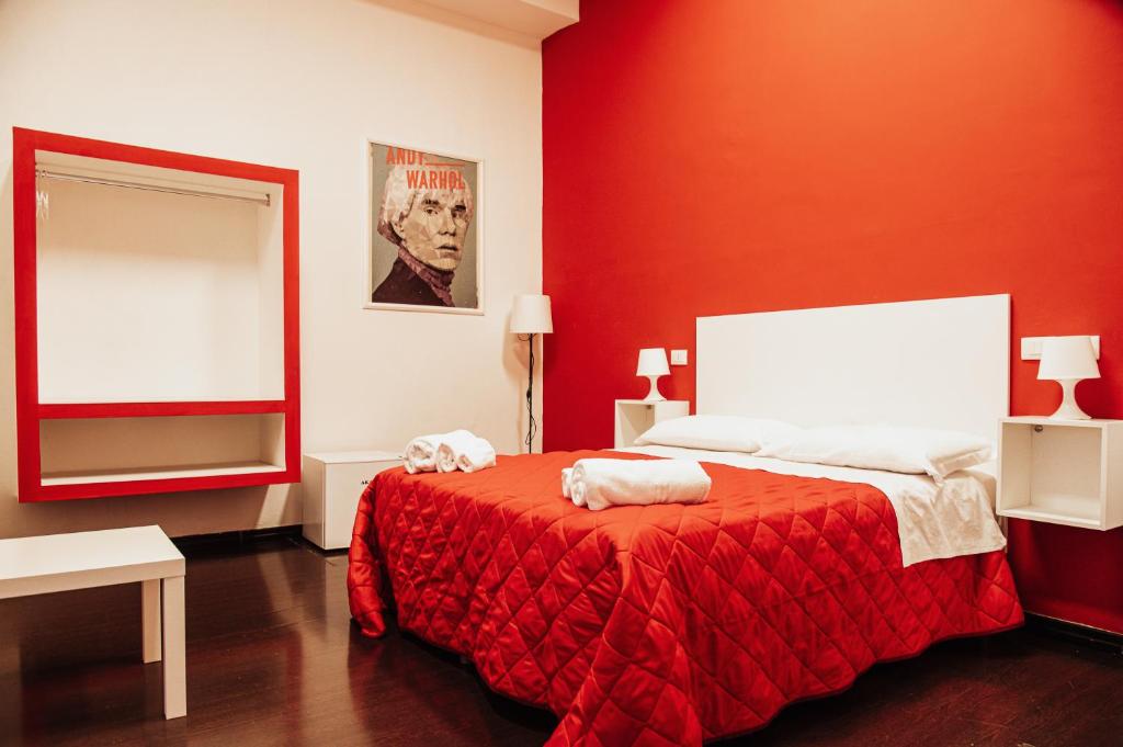 Postel nebo postele na pokoji v ubytování B&B Art