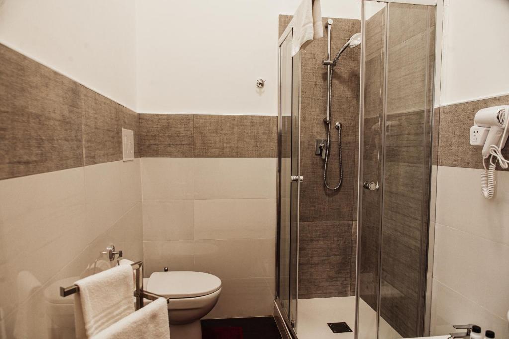 Koupelna v ubytování B&B Art
