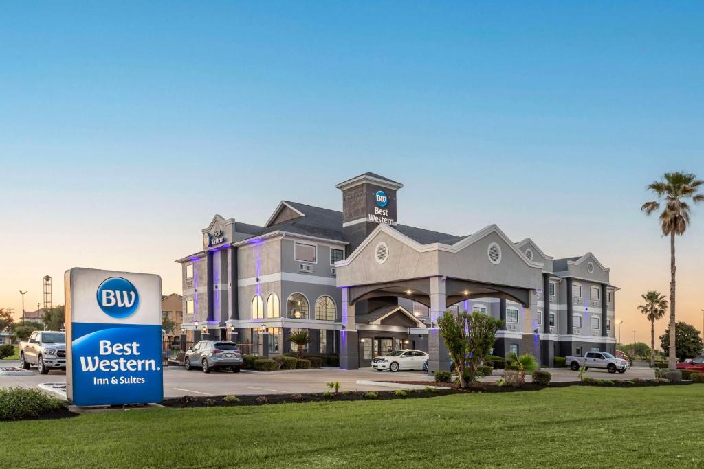 a building with a best western sign in front of it at Best Western Texas City I-45 in Texas City