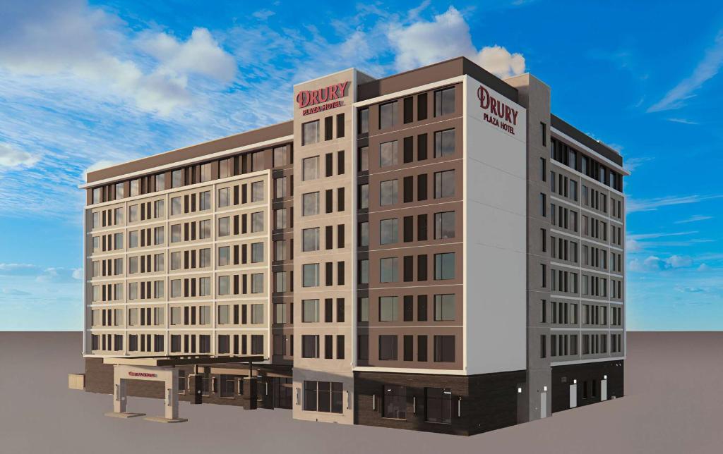 a rendering of a large building with at Drury Plaza Hotel Chattanooga Hamilton Place in Chattanooga