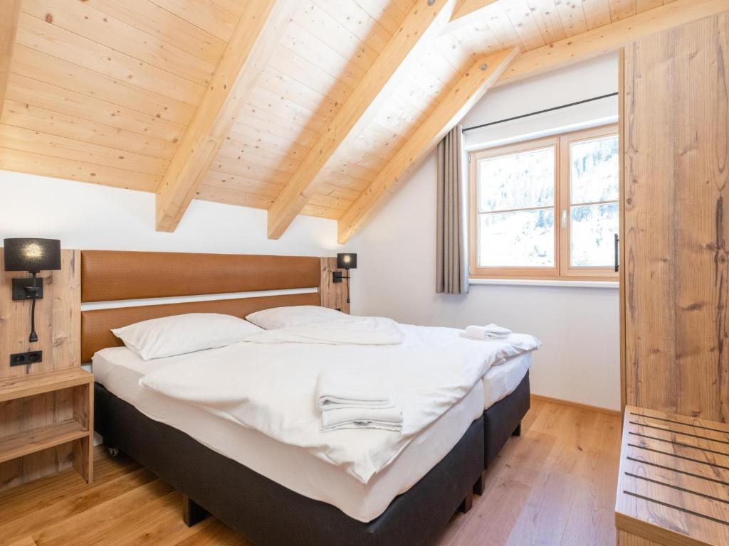Postel nebo postele na pokoji v ubytování Haus am Bach