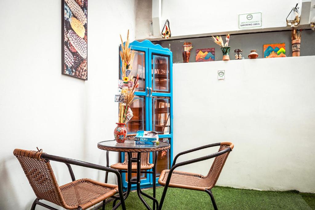 Area soggiorno di Net House Cusco