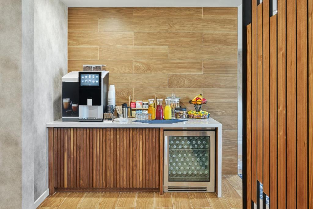Kuchyň nebo kuchyňský kout v ubytování Sheraton Hotel Stonebriar