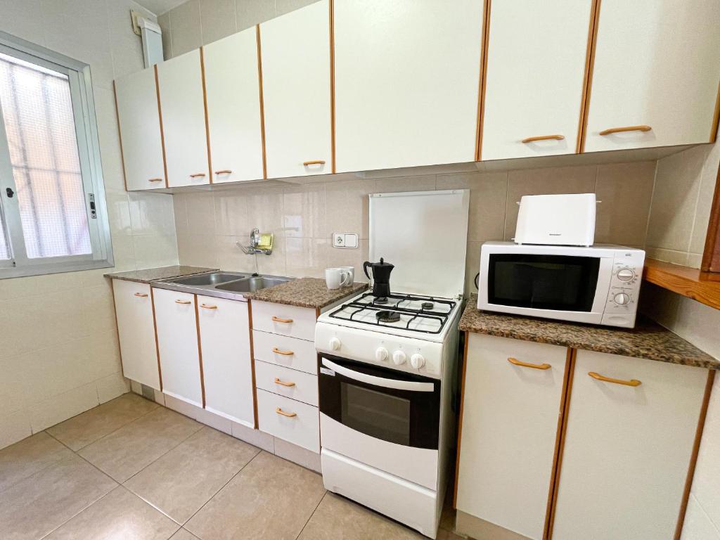 Kuchyňa alebo kuchynka v ubytovaní Bungalows Pescador 3000