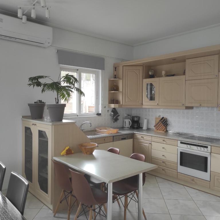 Kuchyň nebo kuchyňský kout v ubytování Sea Breeze Villa