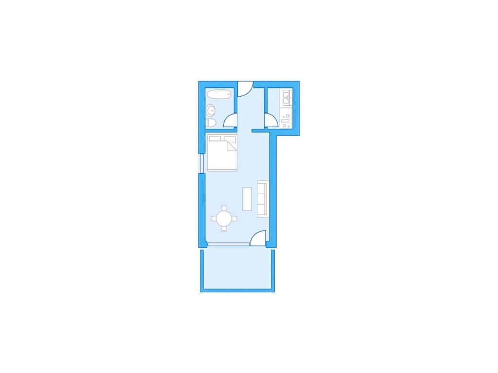 a floor plan of a house at Apartment Jeanne D'Arc Apt- C-28 by Interhome in Crans-Montana