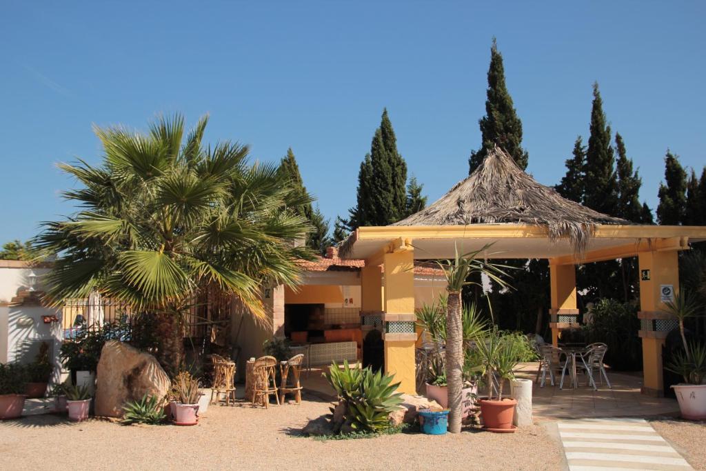 A garden outside Finca Doña Sofia Maria