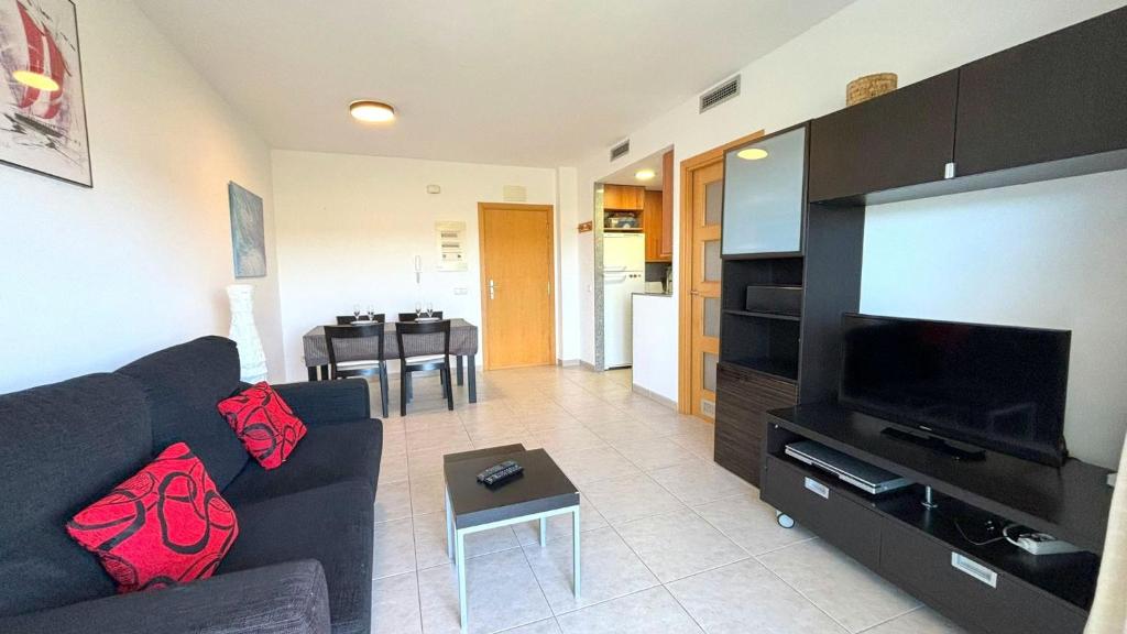 A television and/or entertainment centre at Puigmal