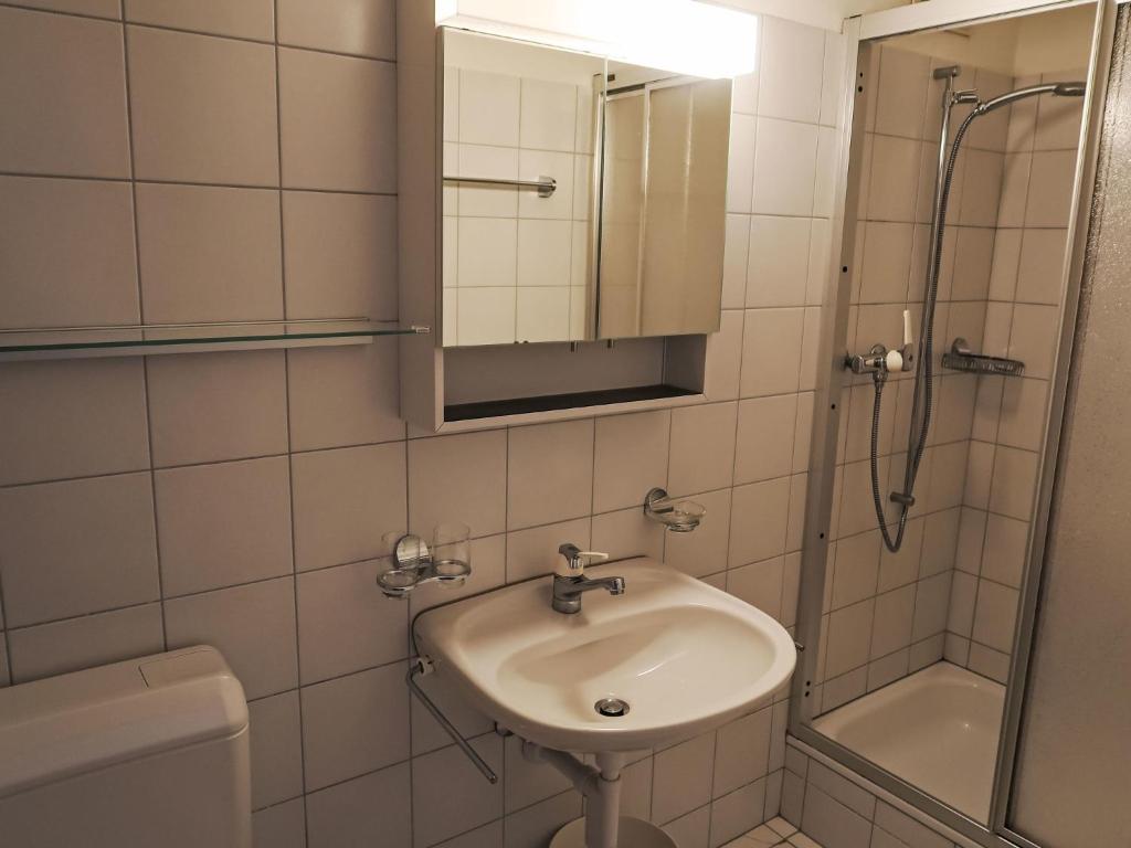 Koupelna v ubytování Apartment Apt D 045 by Interhome