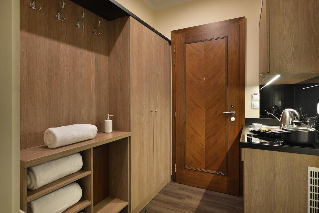 Kuchnia lub aneks kuchenny w obiekcie Vysocina Design Apartments