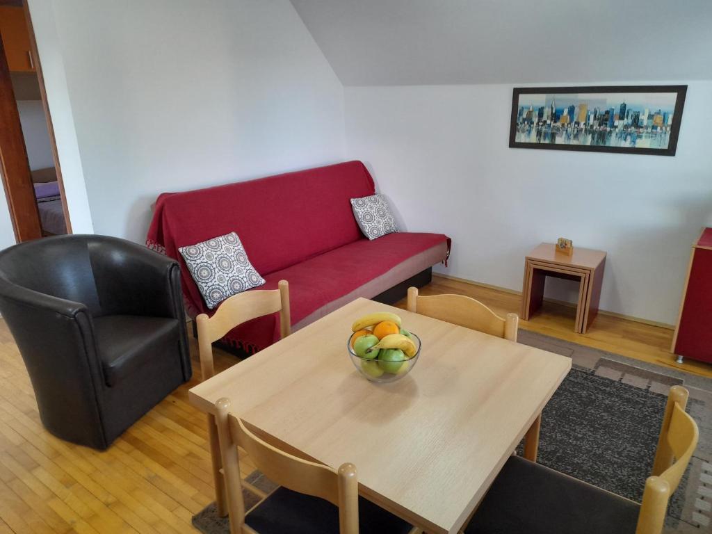 Posezení v ubytování Apartmani Nova Zova