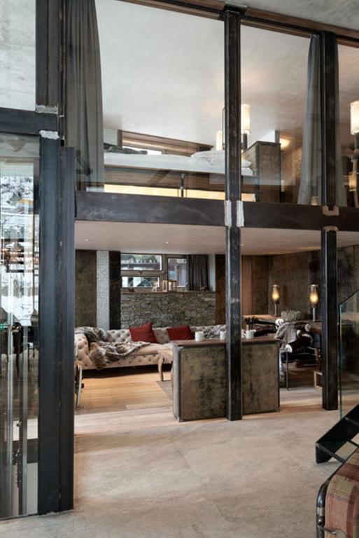 Posezení v ubytování Luxury Loft by Heinz Julen