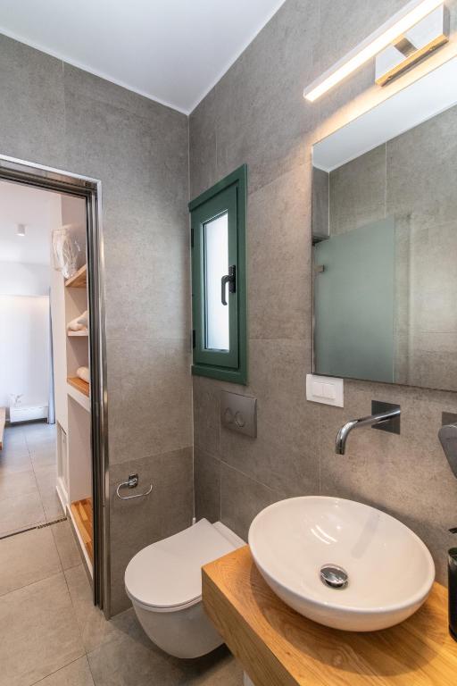 Koupelna v ubytování Ageri Hotel