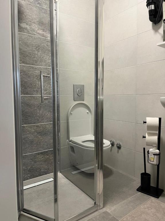 Koupelna v ubytování Guesthouse Villa Plitvička