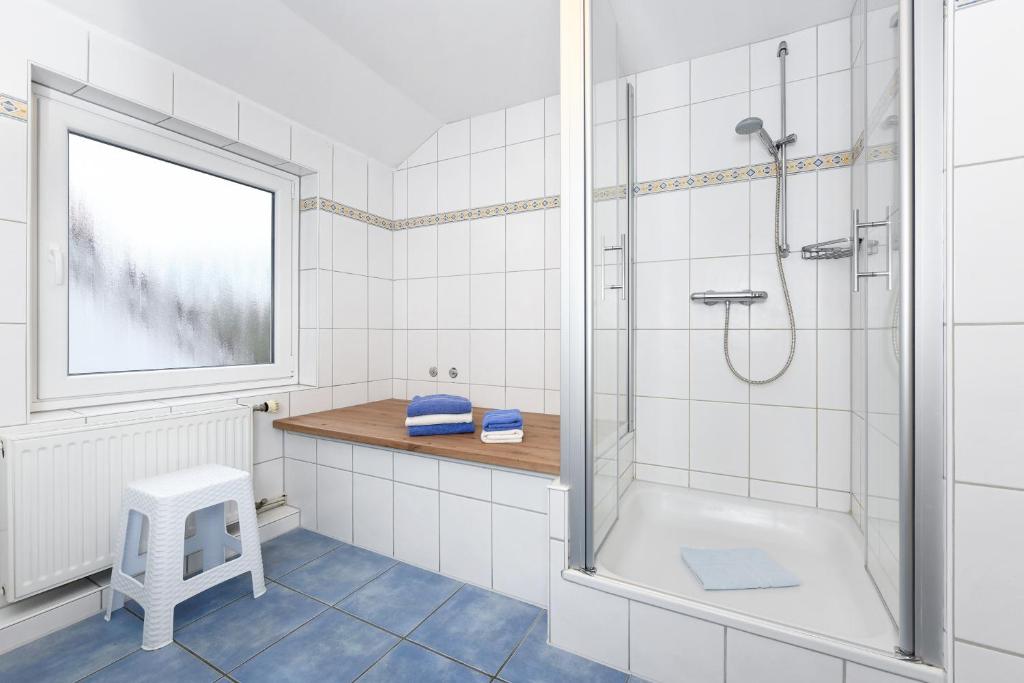 Koupelna v ubytování Haus Hafenblick