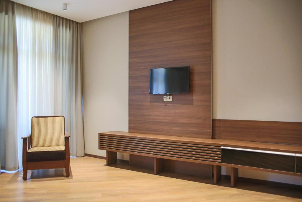 TV a/nebo společenská místnost v ubytování Nina Palace Hotel