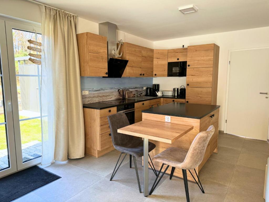 Kuchyň nebo kuchyňský kout v ubytování Ferienhaus Deich Michel