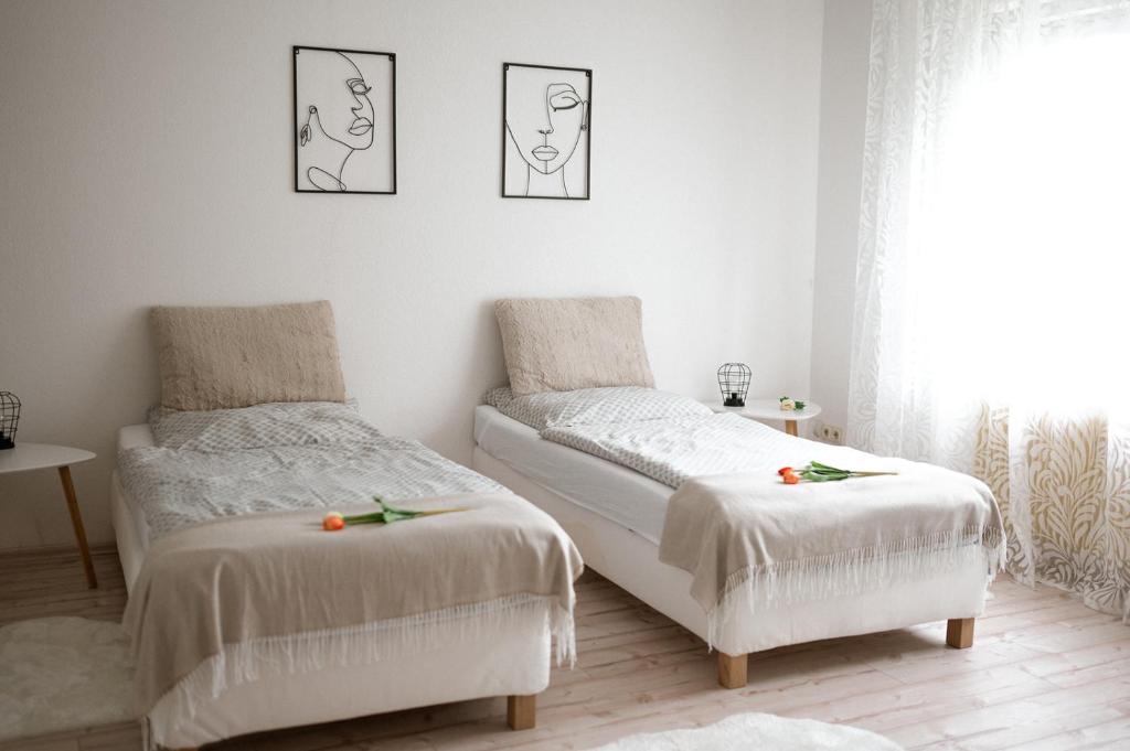 Postel nebo postele na pokoji v ubytování Apartment Alb Glück 1