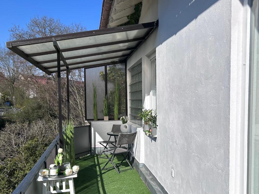 Balkón nebo terasa v ubytování Apartment Alb Glück 1