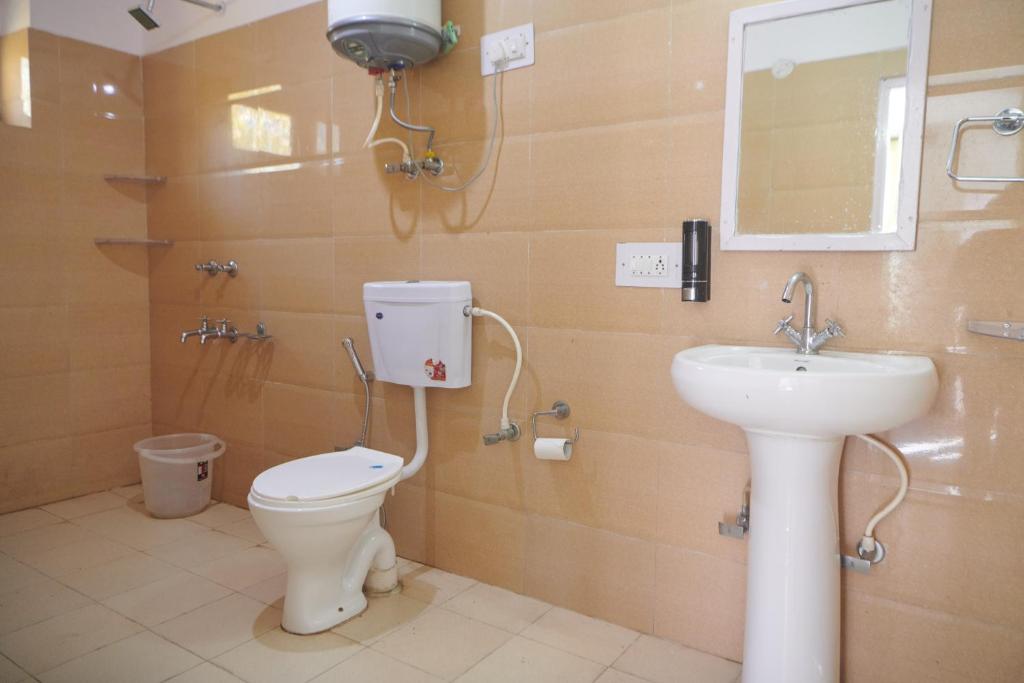 Koupelna v ubytování Hostelgia