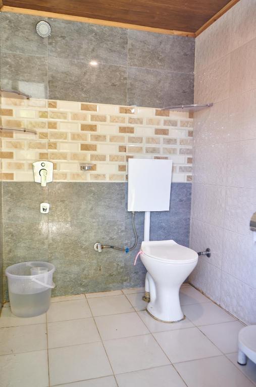 Koupelna v ubytování Hostelgia