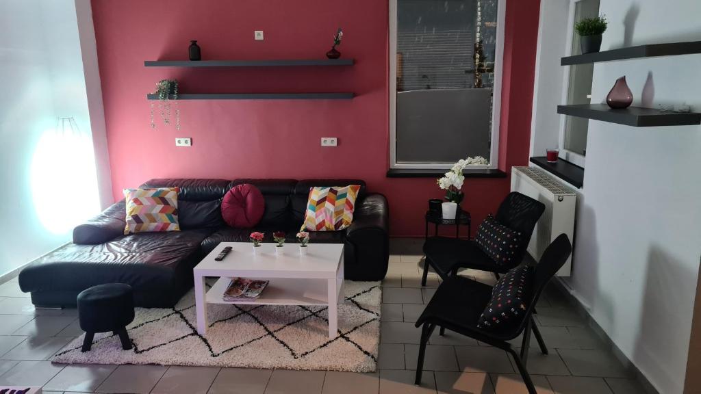 Et opholdsområde på spacieux appartement 130 M2