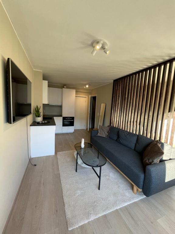 Uma área de estar em Modern apartment ONLY 5 minutes from City Centre