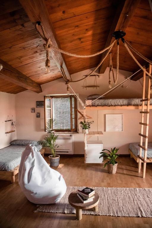 Posezení v ubytování Social Garden - Sharing Room