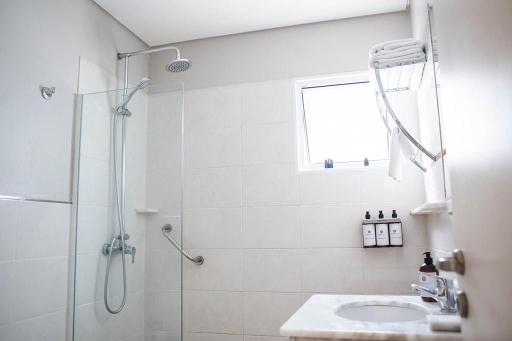 Koupelna v ubytování DonSuites